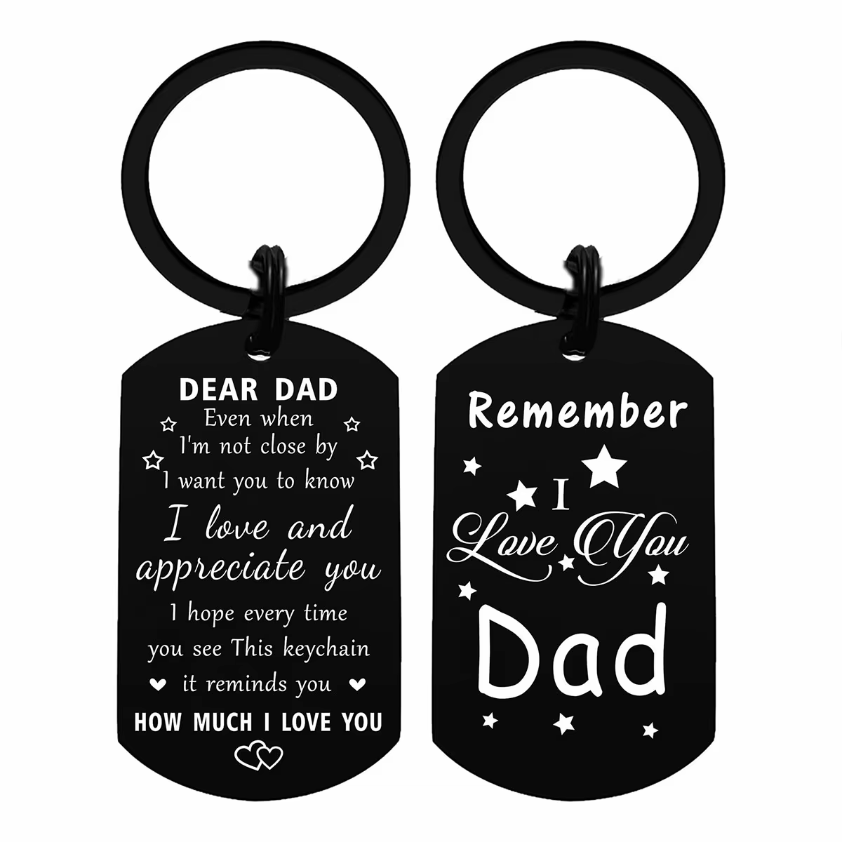 Rappelez-vous que je t'aime les cadeaux de papa, cadeau de porte-clés joyeux anniversaire pour mon p