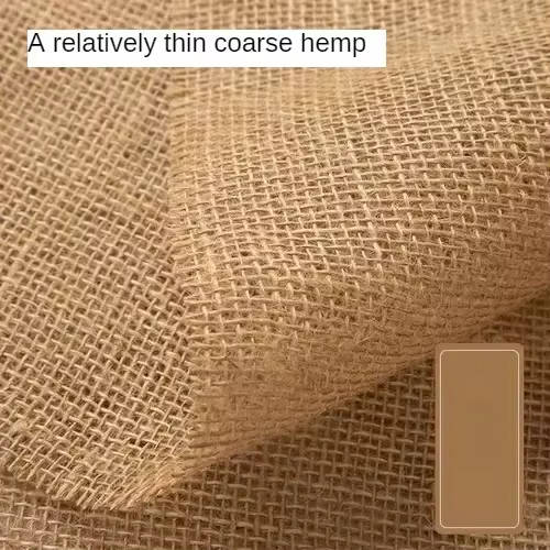 Tissu de jute au mètre pour la couture de nappe, textile doux et épais, résistant à l'usure, motif à