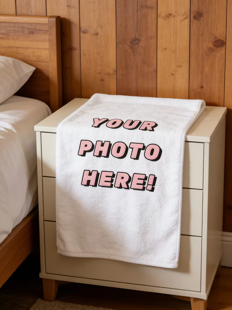 Serviette personnalisée avec photo (1 ou 2 pièces), téléchargez votre image haute résolution pour tr