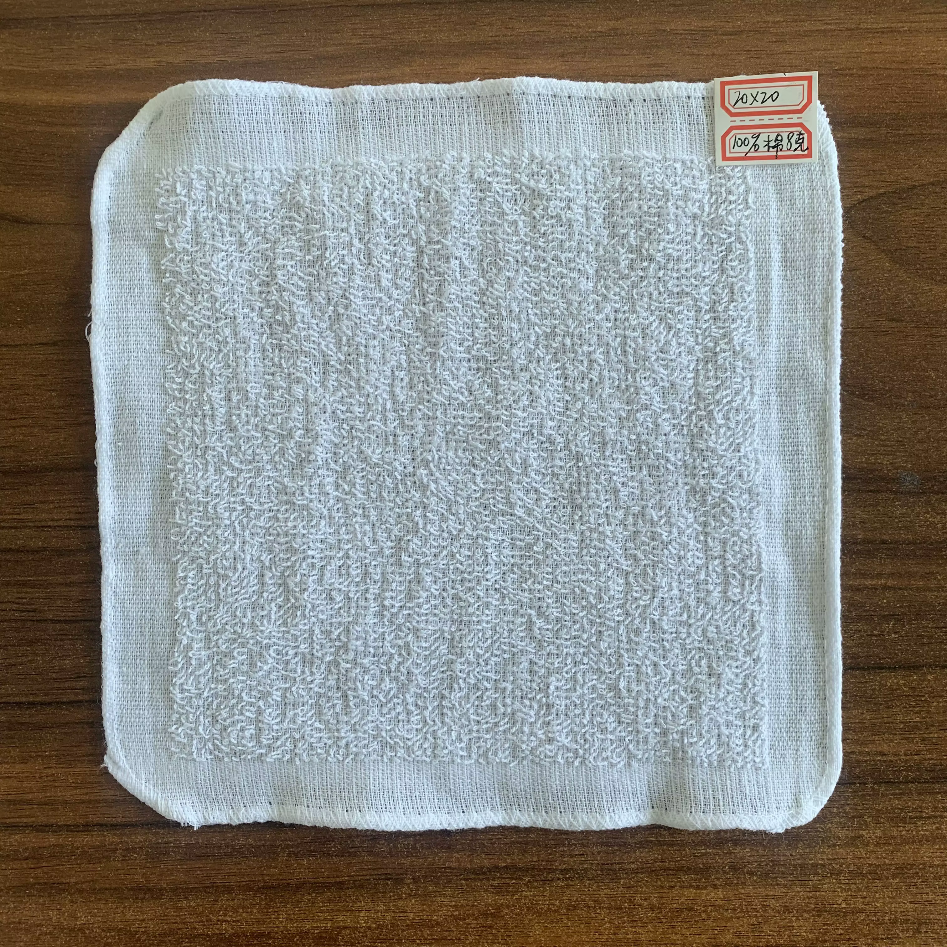 Serviette carrée en pur coton pour enfants, 10 pièces, 20x20cm, petites lingettes blanches pour la m
