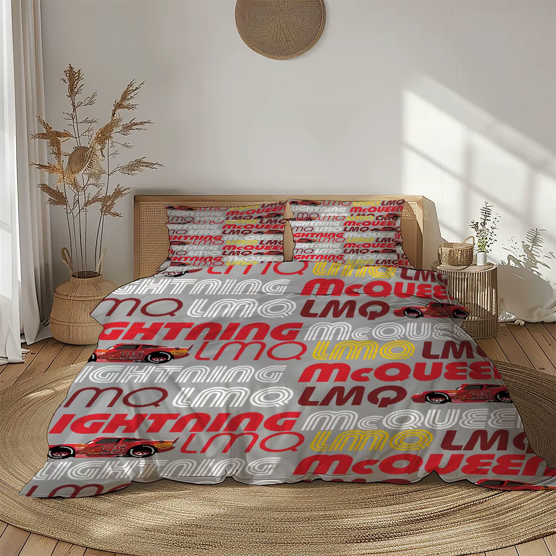 Parure de lit Car 97 Route – Ensemble de linge de lit pour lit King, Queen, Double, Full, Twin, Simp