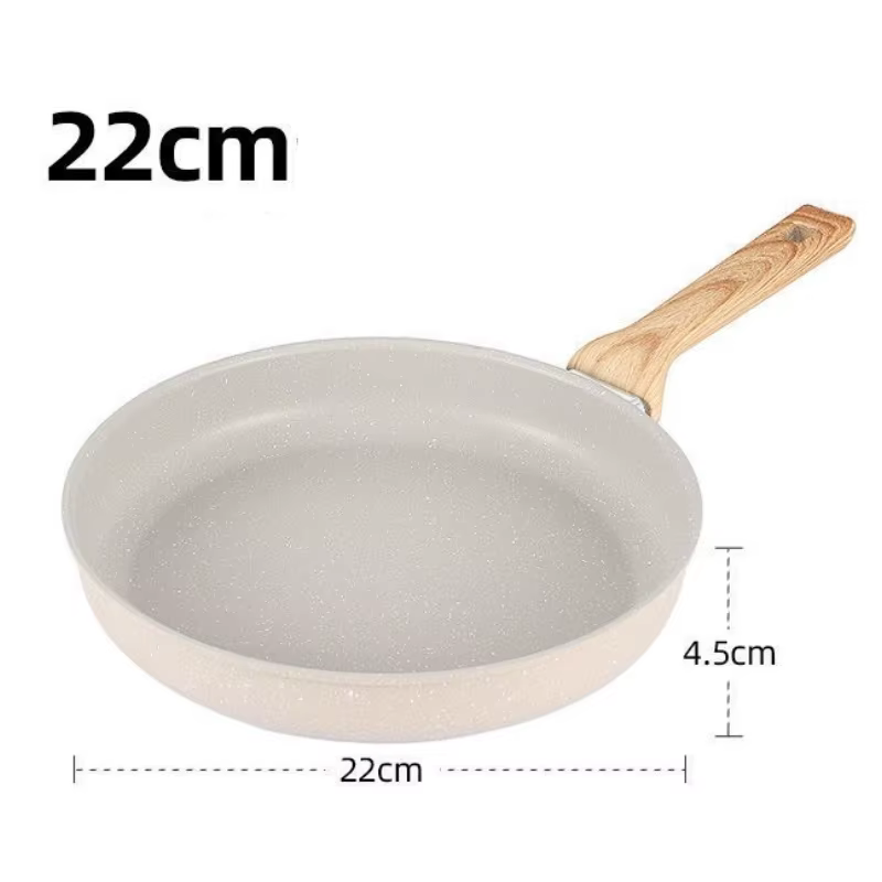 Poêle à frire Wok antiadhésive, poêle à Steak domestique, poêle à gaz à Induction pour crêpes, casse