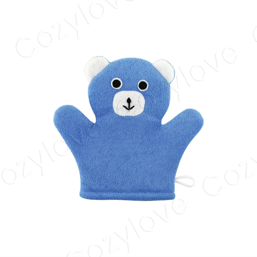 Gant de douche pour enfants en forme d'animal mignon |   Gant de bain doux en forme de canard et d'o