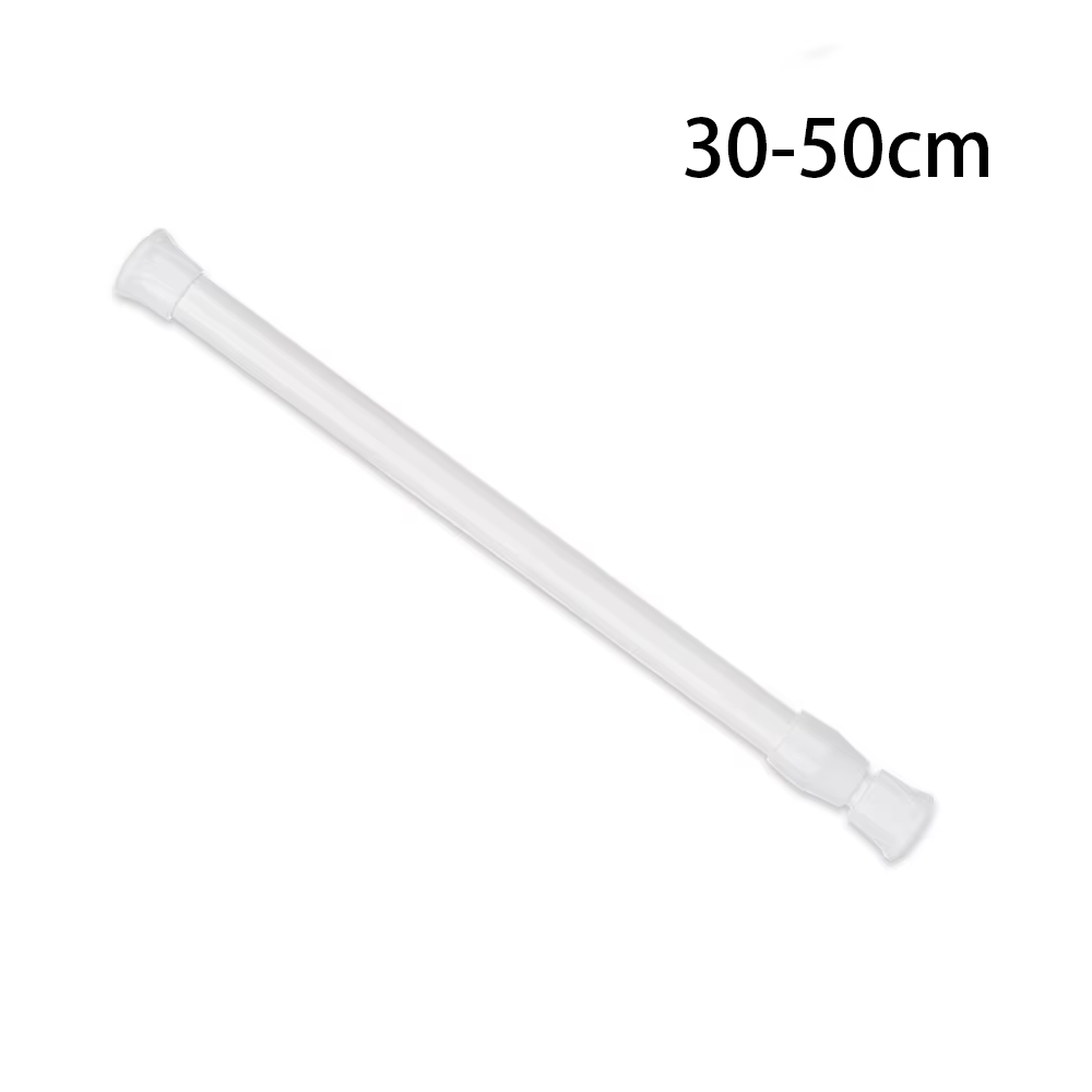Tige à rideau en métal réglable 30-110cm, poteaux télescopiques extensibles à ressort pour salle de 