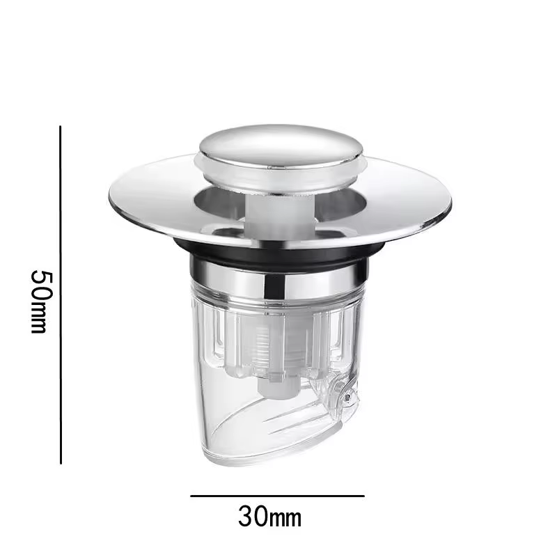 Filtre universel pour lavabo - Bouchon de vidange pour lavabo, filtre à cheveux, siphon de cuisine, 