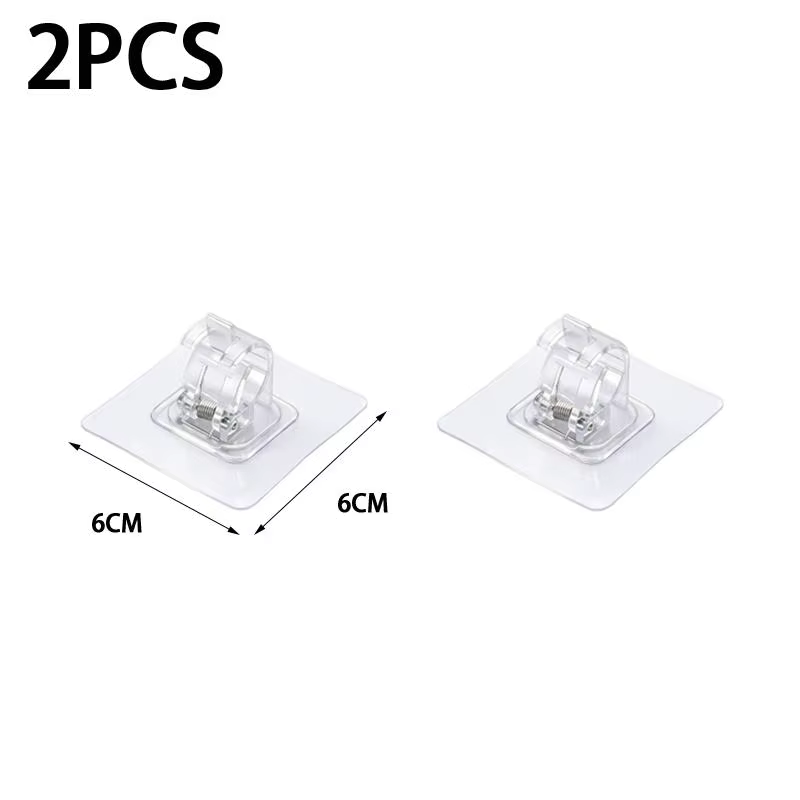 Supports de tringle à rideau sans perçage, auto-adhésifs, crochets réglables pour fixation murale, p