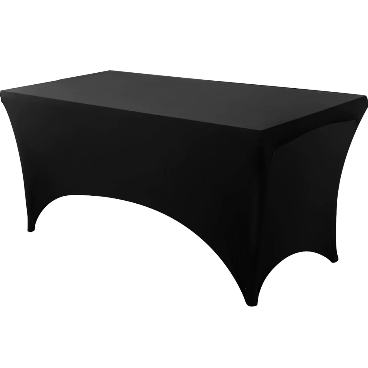 Nappe en spandex ajustée, lavable et résistante aux rides, extensible, rectangulaire, pour table de 