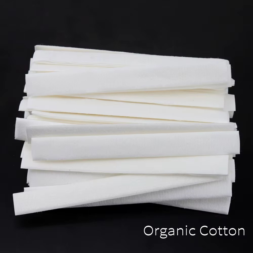 Serviette de reconstruction multifonctionnelle en coton biologique, largeur 6/7/8/9/12 mm, 5/7 couch
