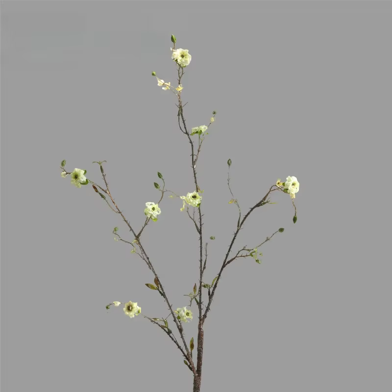 Simulation de fausses fleurs en soie, fausses plantes, décoration de centre commercial, branche de f