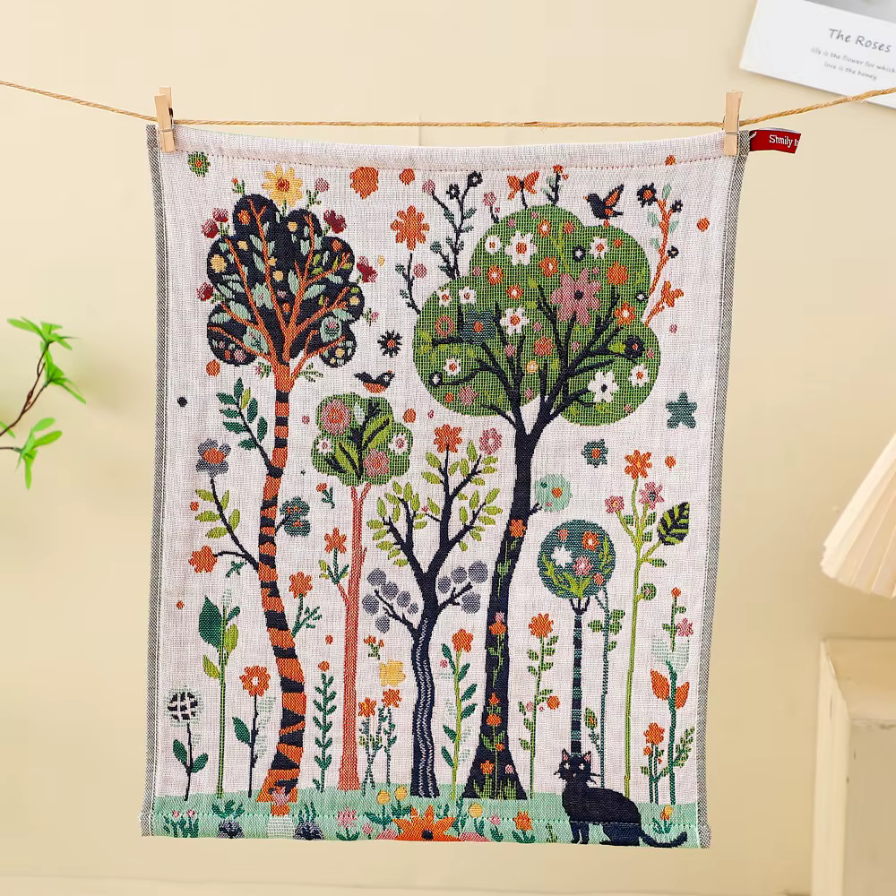 Serviette de cuisine de haute qualité 34x40cm, grande serviette à main en gaze de coton 4 couches, s