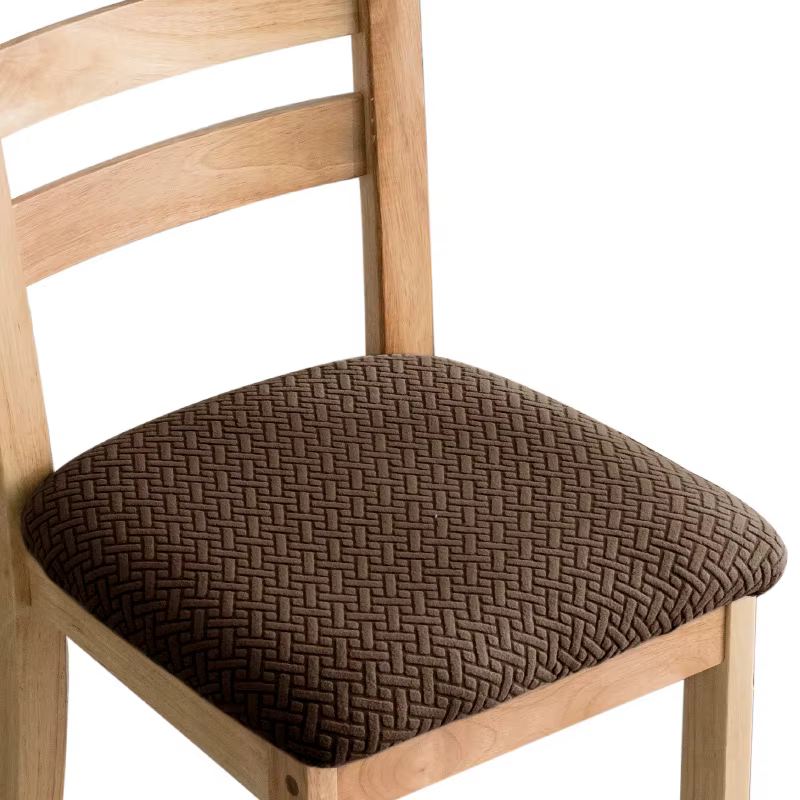 Housses de siège de chaise de salle à manger en Jacquard extensible et Durable, housse de coussin de
