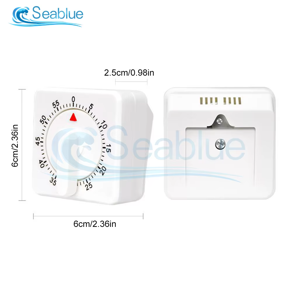 Minuterie de cuisine carrée de 60 Minutes, alarme de cuisson, sommeil, Temporizador, horloge, chrono