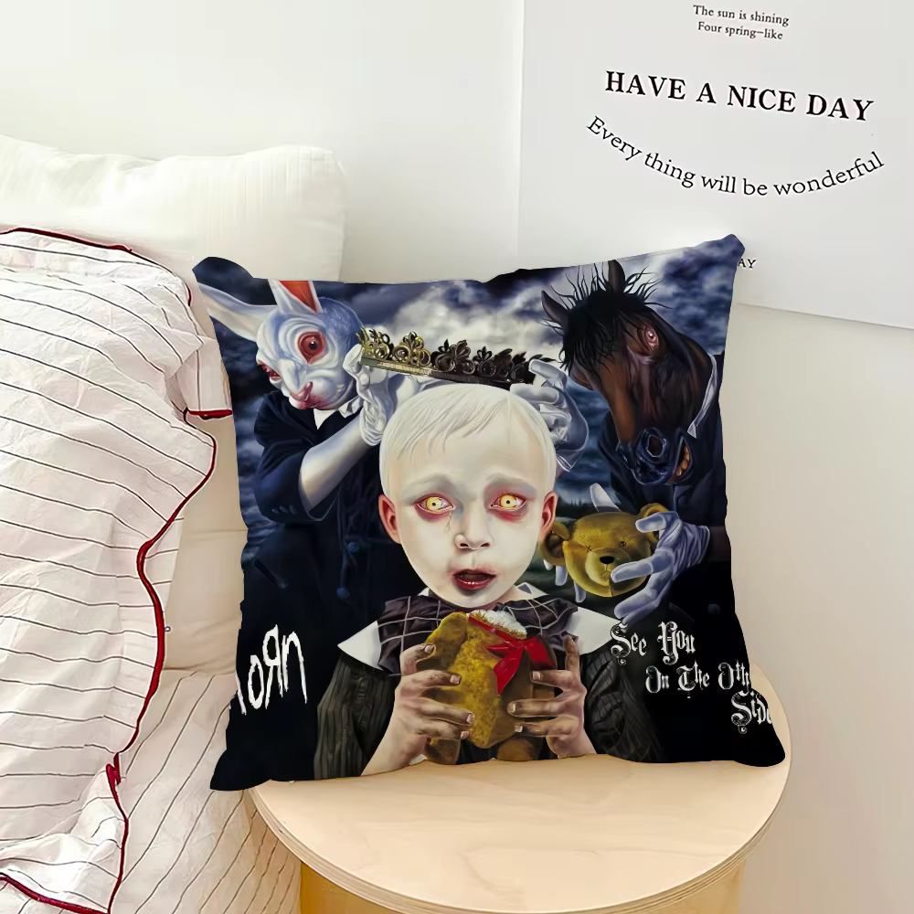 Rock Band k-korn-follow le Leader coussin salon chambre tête de lit dossier coussin carré coussin si