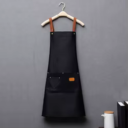 Tablier de cuisine imperméable, sangle croisée réglable, pour Restaurant, bar, salon de coiffure, ta