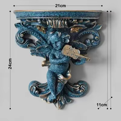 Décoration de chambre Style européen ange sculpture tenture murale pot de fleur décor Vintage chambr