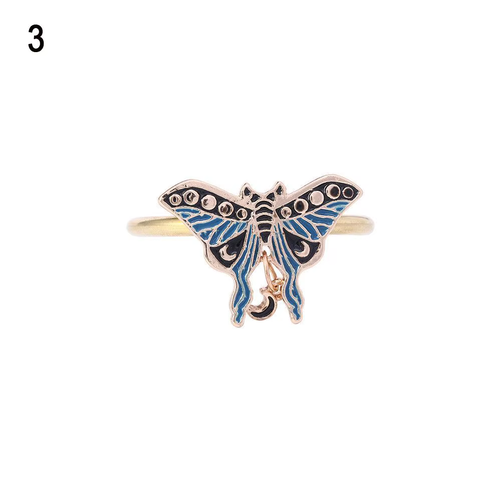 Anneaux de serviette créatifs en forme de papillon, d'abeille et de libellule pour la cuisine et le 