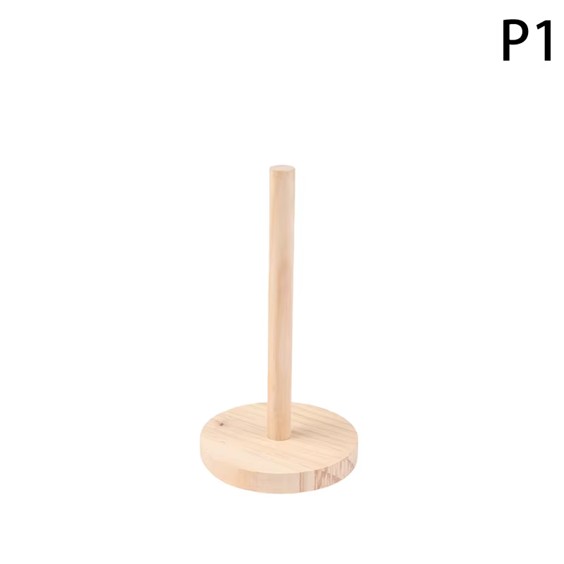 Porte-serviettes en papier en bois facile à assembler, 1 pièce, pour la cuisine, le salon et la cham