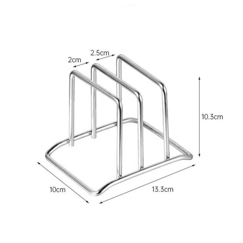 ​ Support de rangement double couche pour couvercles de casseroles et planches à découper, sans perç