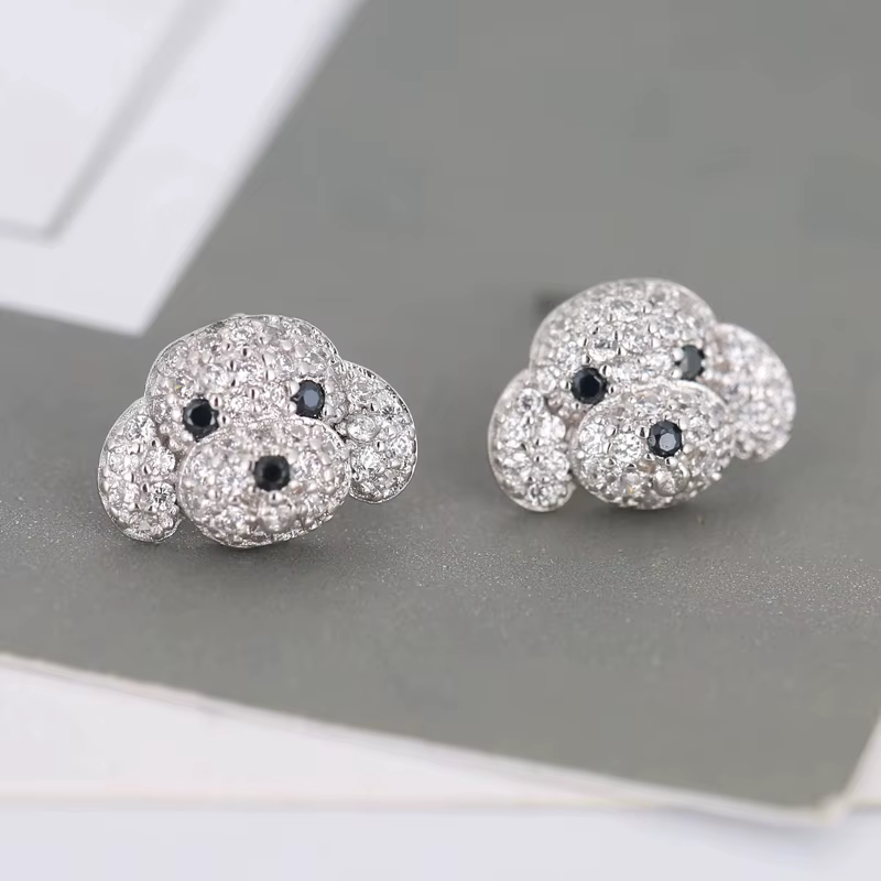 REETI – boucles d'oreilles chiot en argent Sterling 925, bijoux à la mode pour femmes, tendance, per