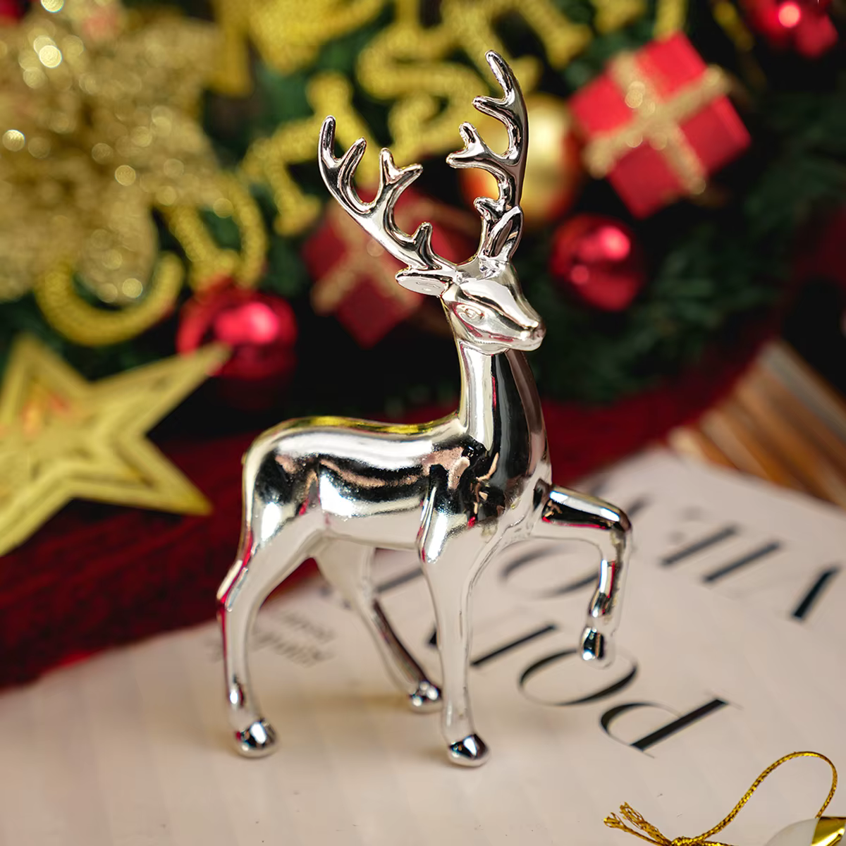 Décor de chambre mère cerf mignon enfants chambre décor Sculptures Kawaii Miniatures Sculptures noël