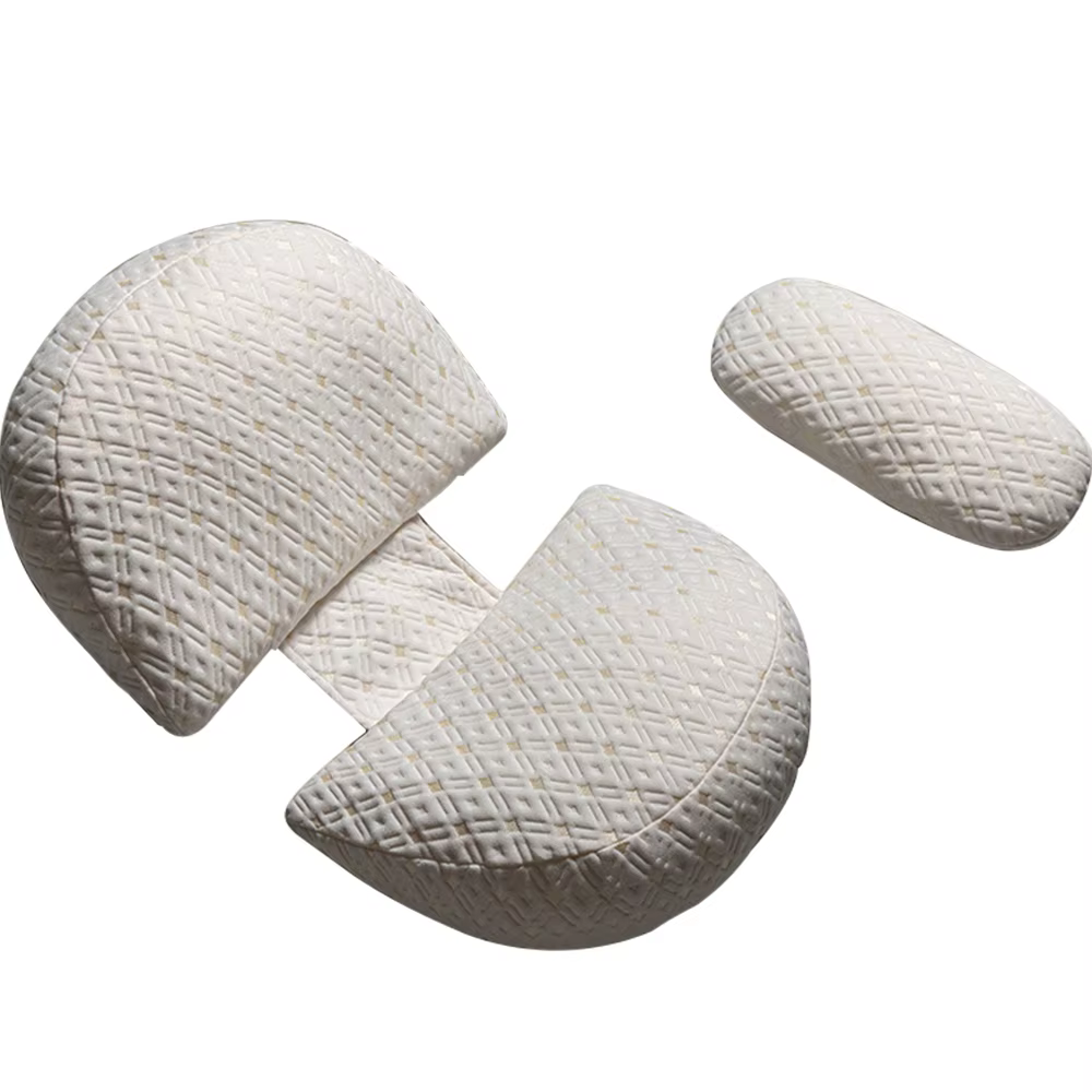 Oreiller de grossesse en forme de U, oreiller de maternité, literie en coton, coussin d'allaitement 