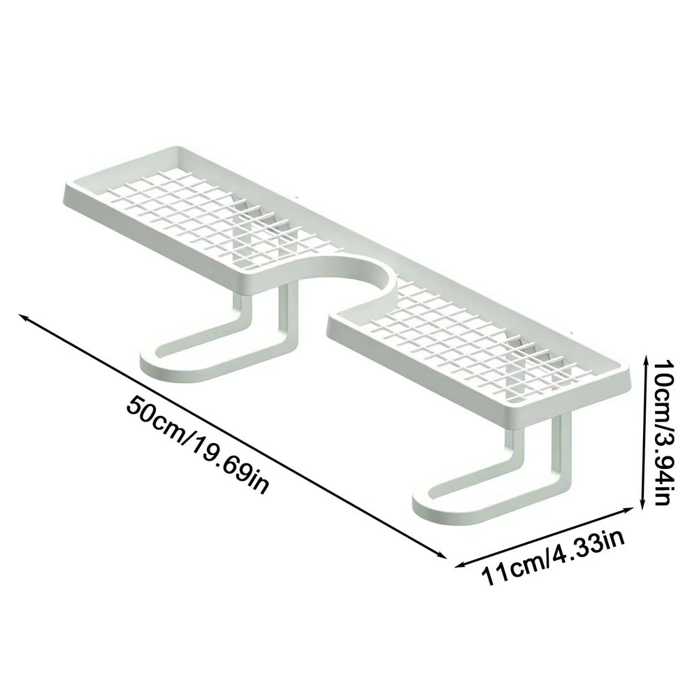 Étagère murale en U pour salle de bain, support flottant au-dessus de l'évier, organisateur de lavab