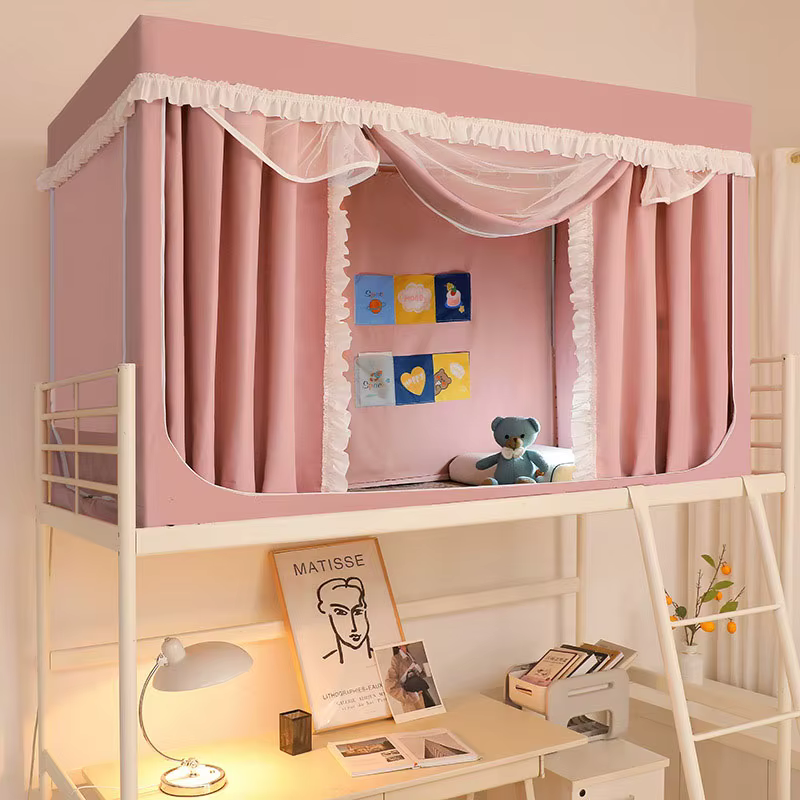 Rideau de lit superposé occultant pour chambre de dortoir, protection anti-moustiques pour lit supér