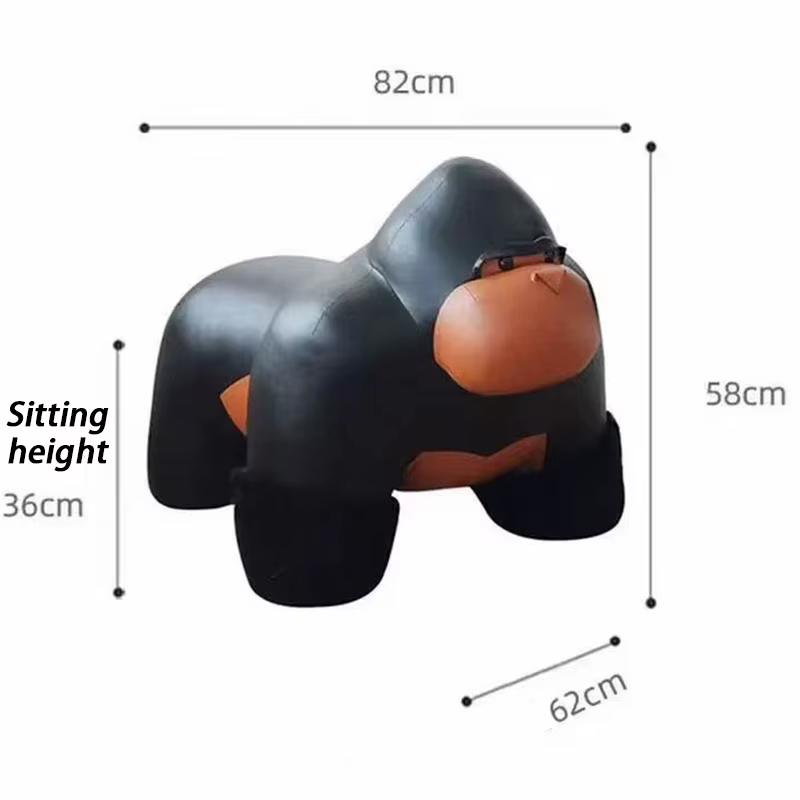 Tabouret Gorilla créatif pour salon, pouf à langer, couloir, Portable, dessin animé, mignon, chambre