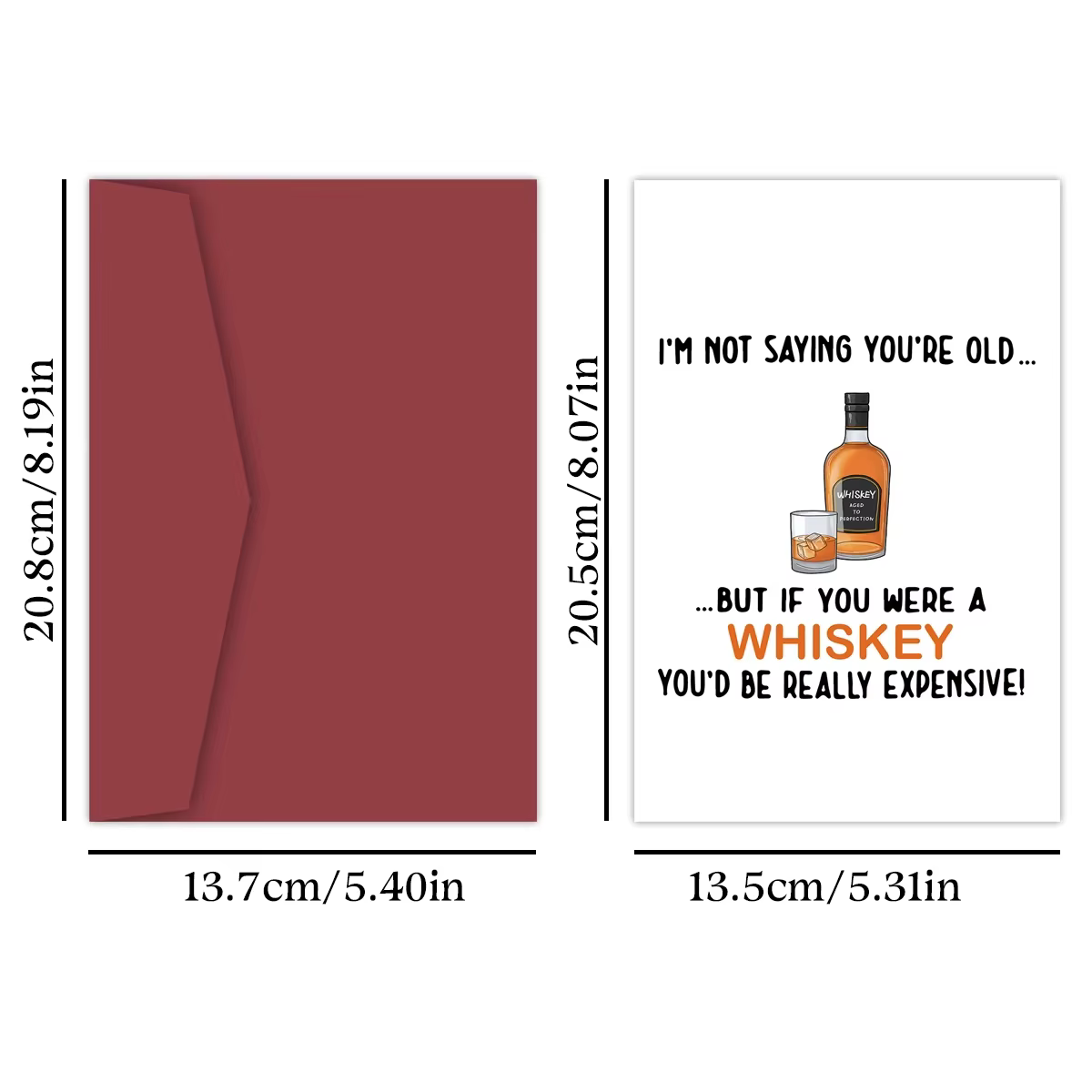 Carte d'anniversaire drôle pour père, mais si vous êtes un whisky vous soyez vraiment cher!, carte d