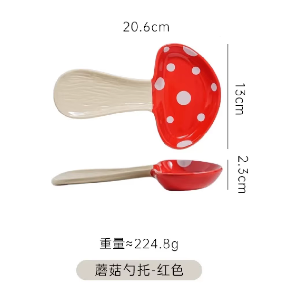 Porte-cuillère en céramique en forme de pièce, créatif, plus lent, multi-usages, spatule, cuillère,