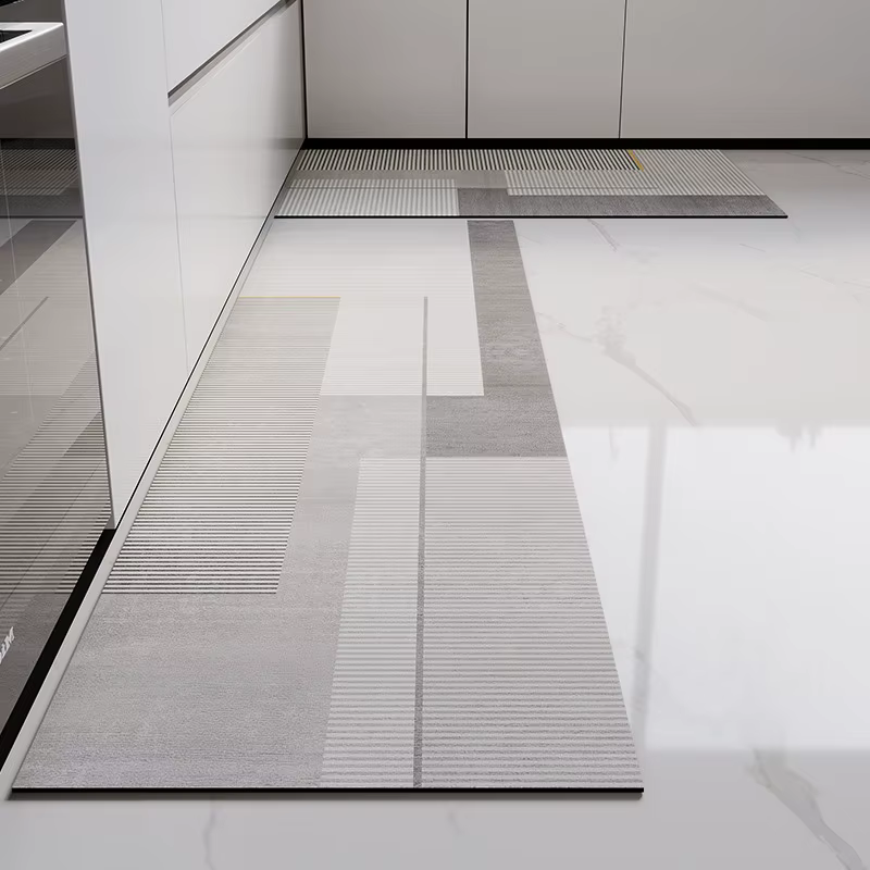 Tapis de sol de cuisine, tapis de couloir long, tapis en PVC imperméable, tapis antidérapants en cui