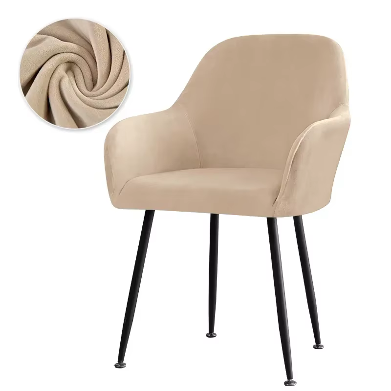 Housse de chaise à bras haut, housse de chaises de salle à manger élastiques, housses de siège chaud