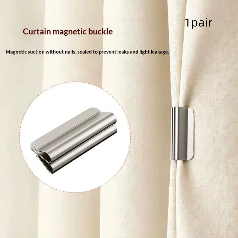 ♩ Attaches magnétiques pour rideaux, fixation sans perçage. Conception à maintien magnétique puissan