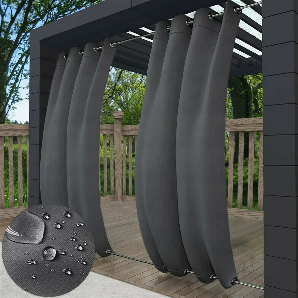 Rideaux d'extérieur pour patio Rideaux étanches lestés
