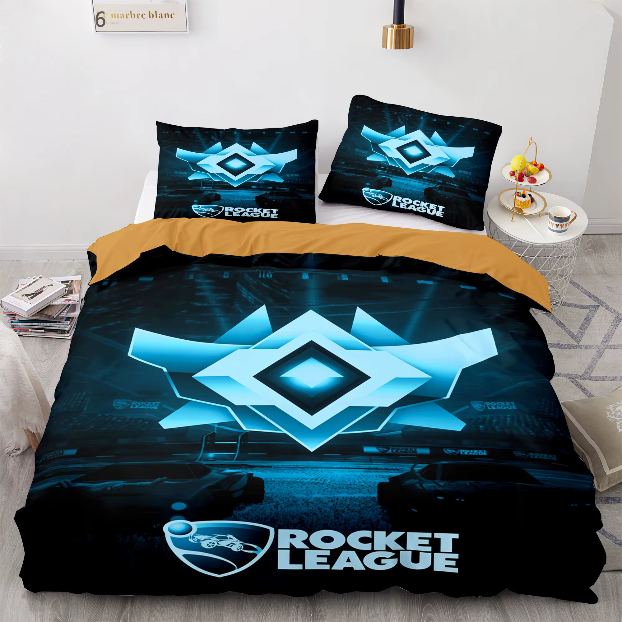Rocket League Game Parure de lit pour chambre d'enfant