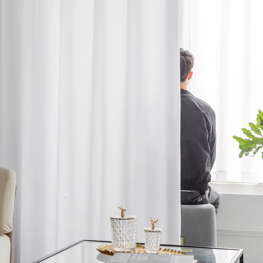 Rideaux transparents blancs luxueux de meilleure qualité