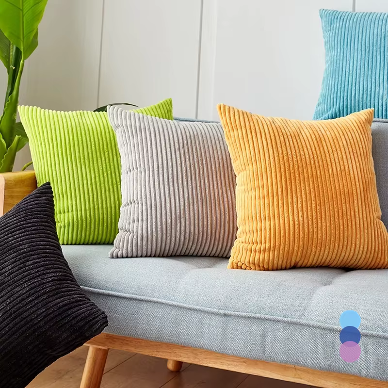 26 couleurs jeter taie d'oreiller velours Housse De Coussin pour salon canapé 45*45 bleu décoration De la maison
