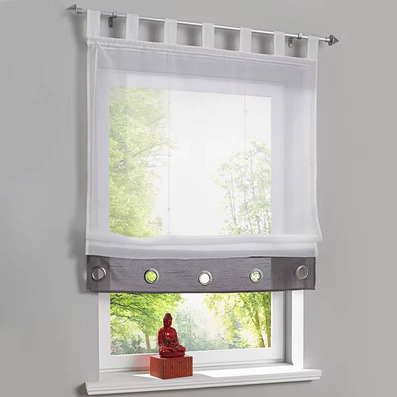 Rideau de fenêtre transparent pour cuisine et salon