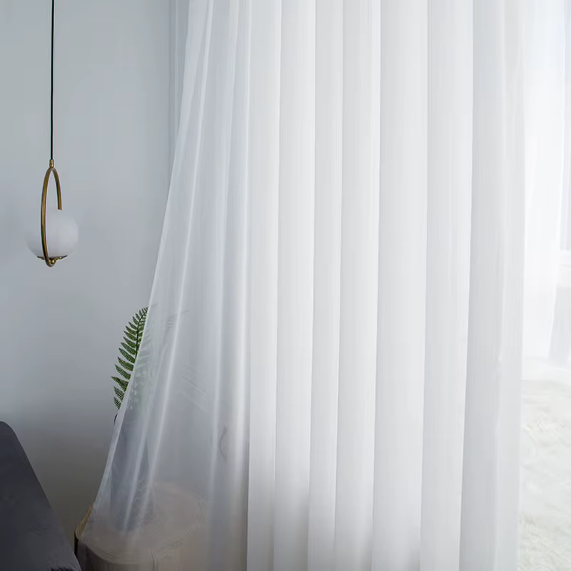 Dreamwood-Rideaux transparents en mousseline de soie de luxe