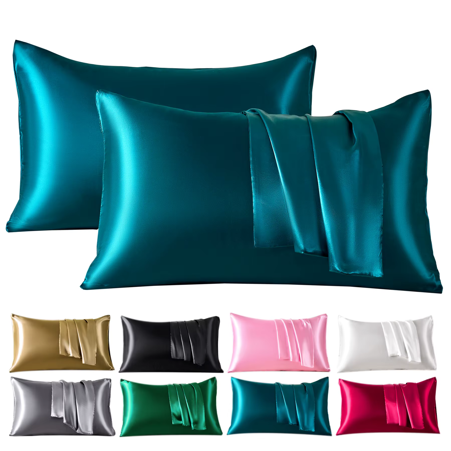 Taie d'oreiller en Satin pour la peau et les cheveux