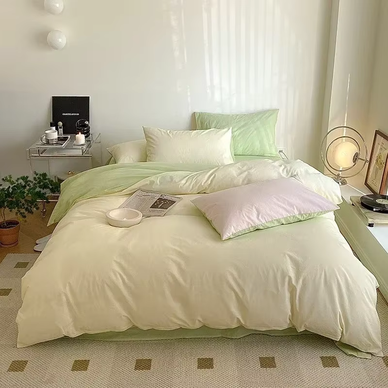 Ensemble de housse de couette double respectueuse de la peau