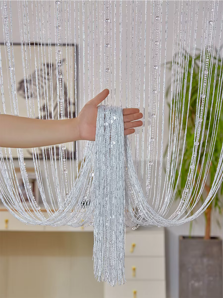 Rideau de Porte à Franges avec Pompon