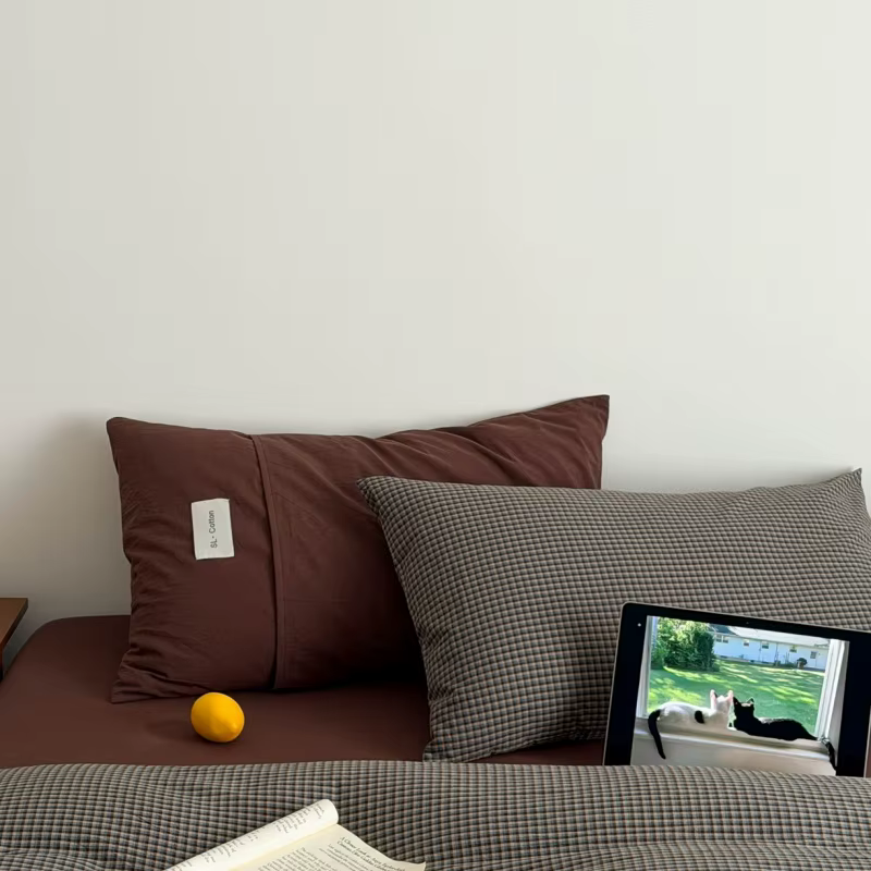 Ensemble de housse de couette en coton 100% 3 pièces