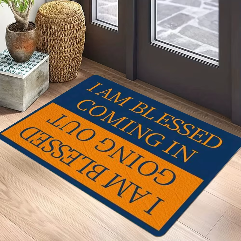Tapis de porte avec citation inspirante