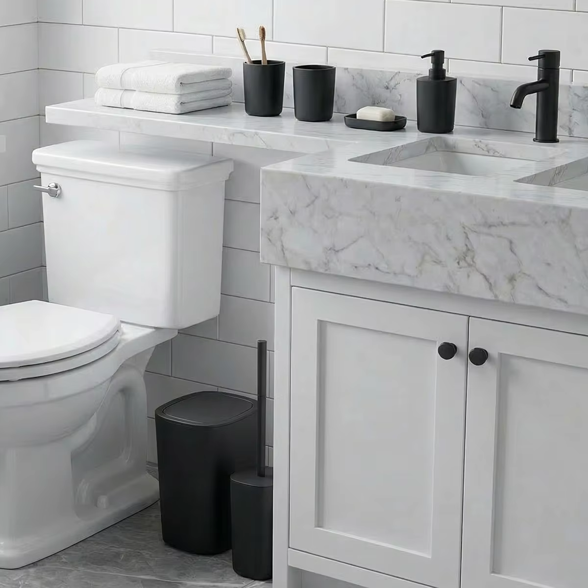 Ensemble d'accessoires de salle de bain 6 pièces