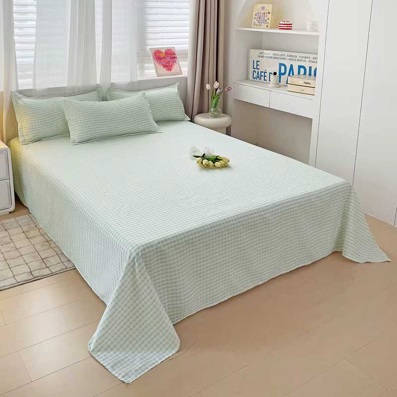 Nouvel ensemble de draps rayés à carreaux japonais 3 pièces