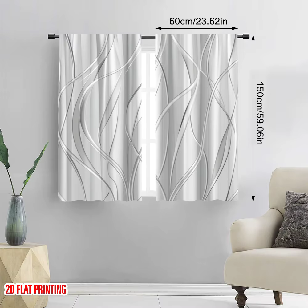 Rideaux en tissu rayé Durable 100% Polyester