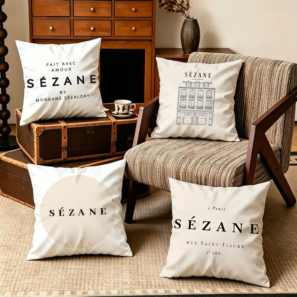 Housse de coussin en velours doux de la marque SézaneS