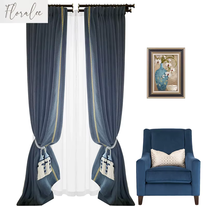 Rideaux américains pour salon chambre
