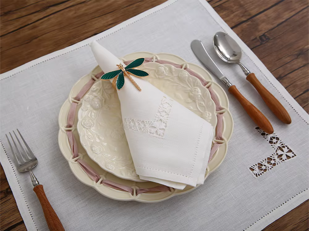 Serviette de Table en Lin de Luxe